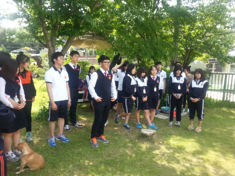 창원대산고등학교 미술동아리 학생 봉사활동