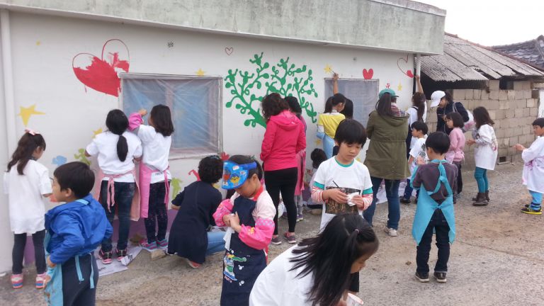 꿈다락토요문화학교 2기 - 8주차 "낙동강 벽화그리기" 