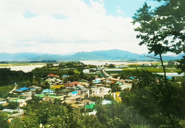 미술관 외부, 낙동강 풍경